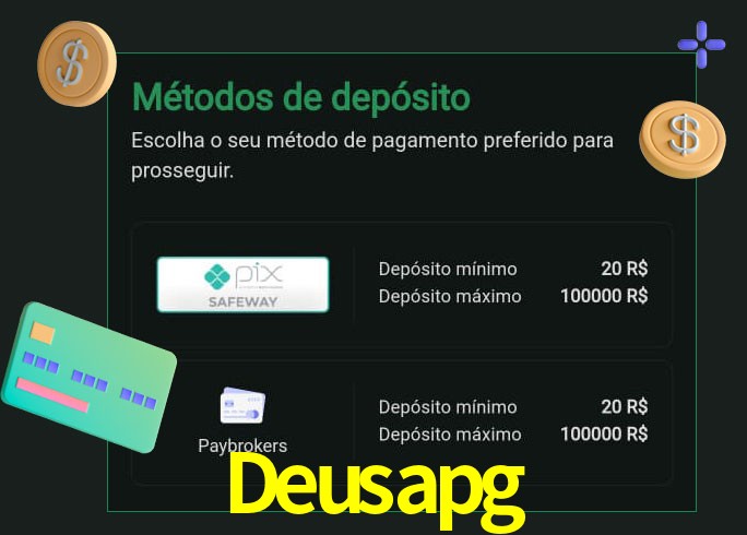 O cassino Deusapg oferece uma grande variedade de métodos de pagamento